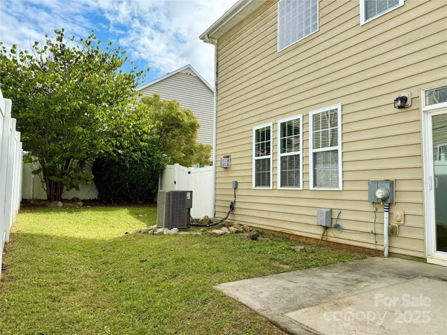 a backyard of a house