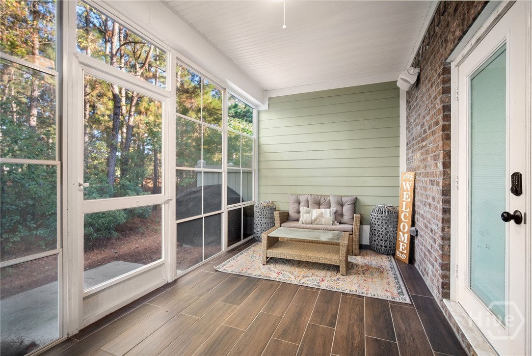 106 Danbury Court Pooler, GA 31322 - Photo 4 of 46 Backporch with wooded views, screened