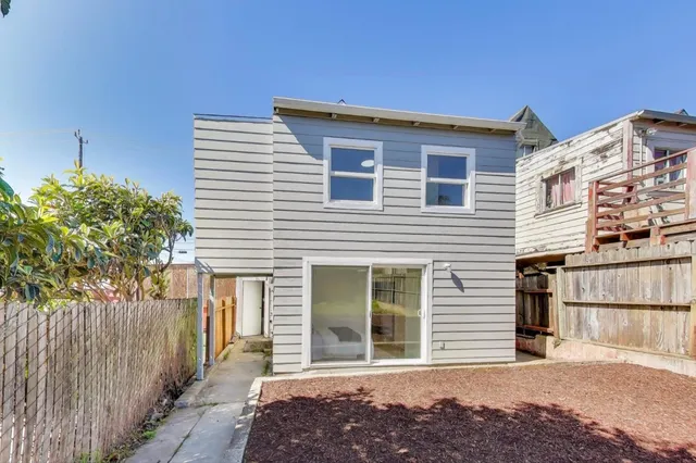 a backyard of a house