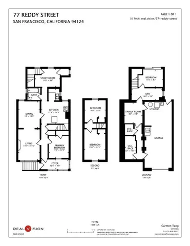 $968,000 | 77 Reddy Street, San Francisco, CA 94124