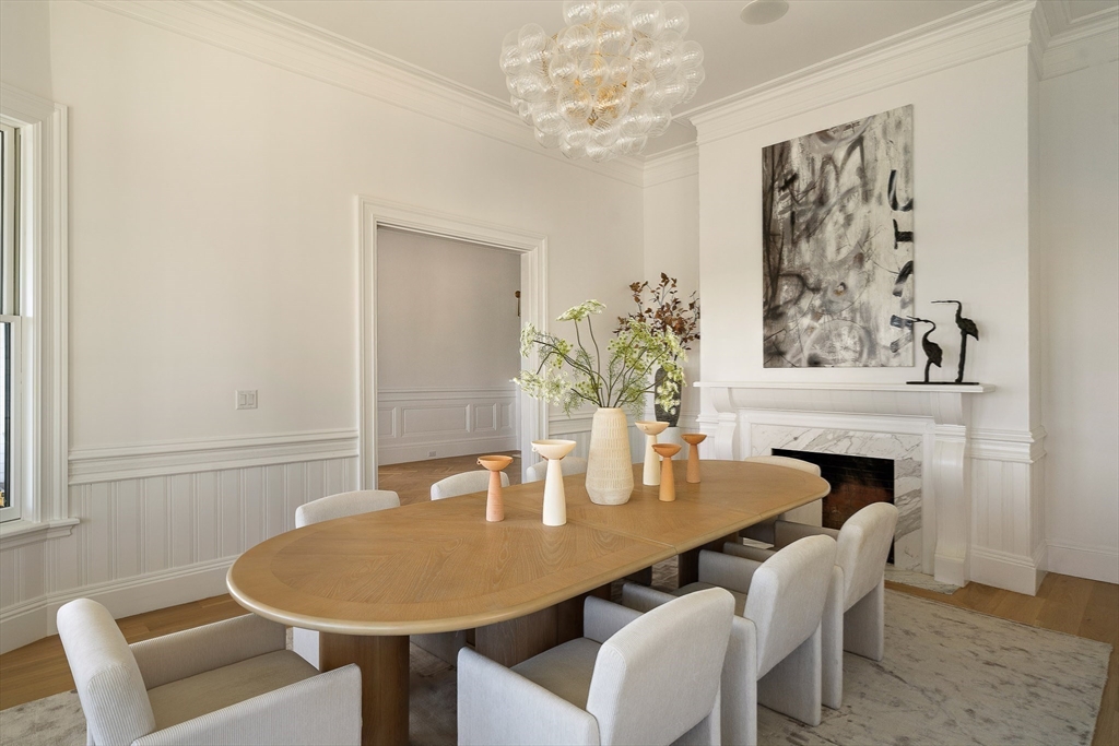 9 Little Nahant Road Nahant, MA 01908 - Photo 15 of 41 a dining room with furniture and wooden floor