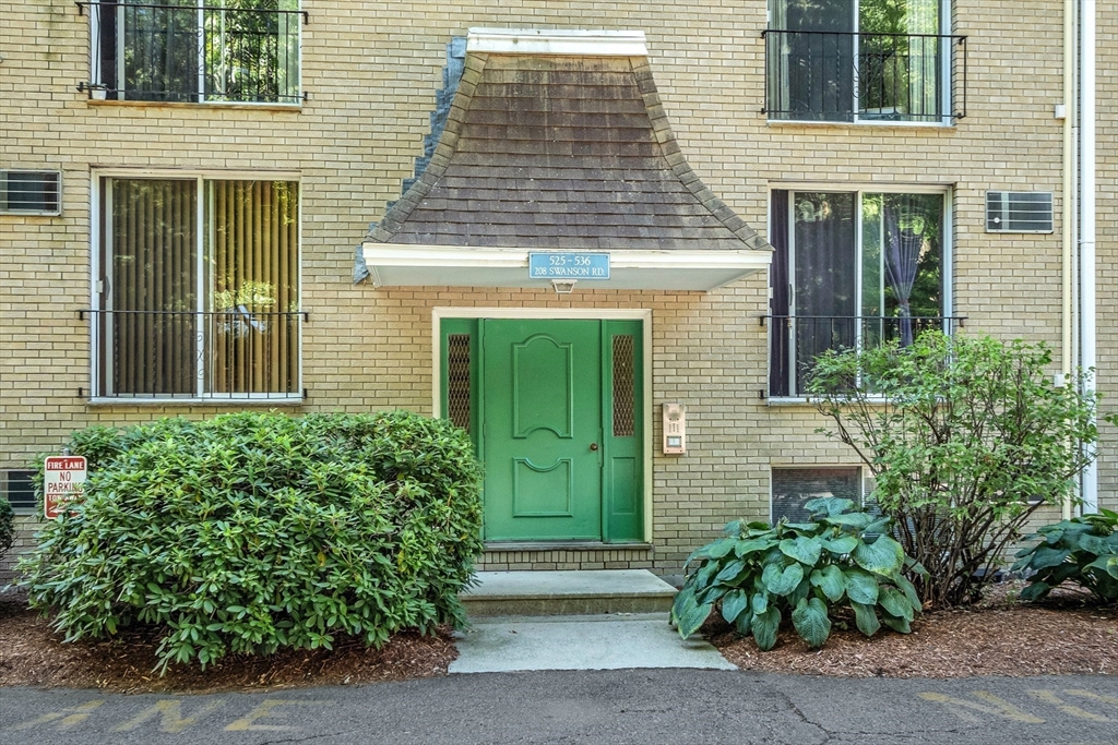 a front view of a house