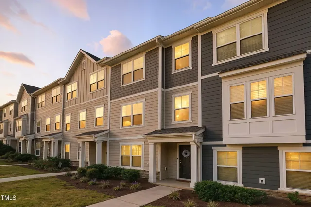 a front view of a building