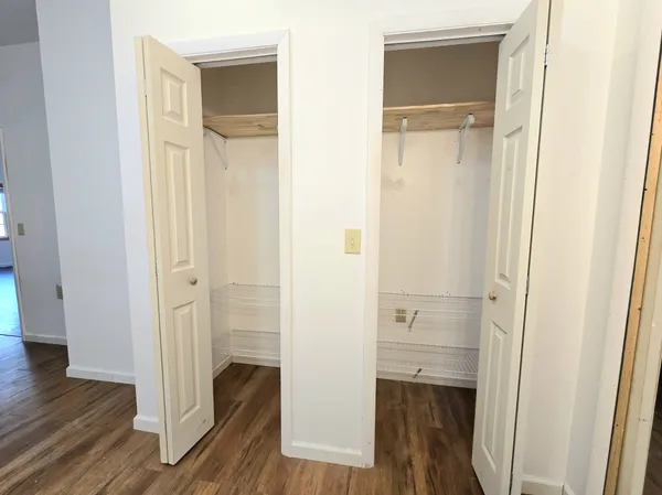 a view of a walk in closet
