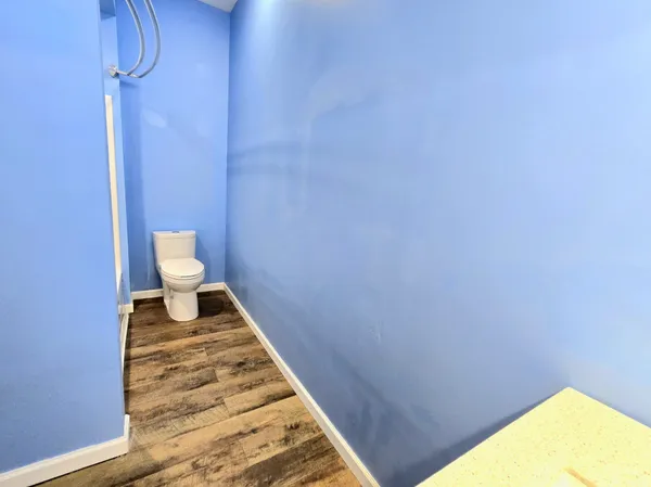 a bathroom with a toilet