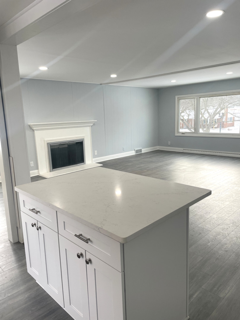 205 Fairview Boulevard Rockford, IL 61107 - Photo 11 of 12 a kitchen with a sink and chandelier
