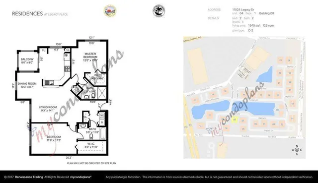 $6,000 | 11024 Legacy Drive, Unit 104, Palm Beach Gardens, FL 33410