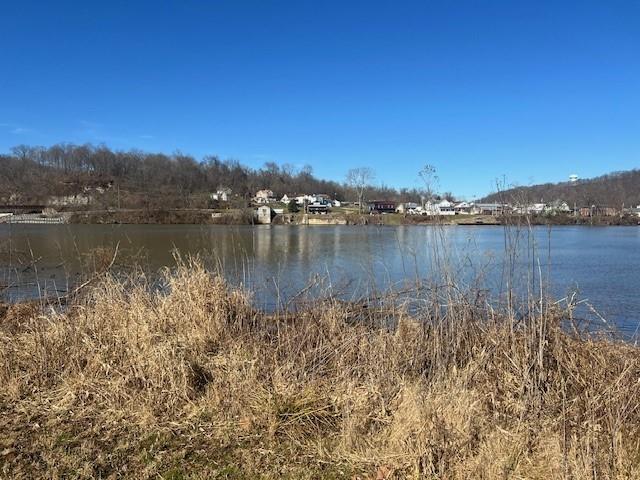 112 River Road East Millsboro, PA 15433 - Photo 5 of 17 a view of a lake with a mountain in the background