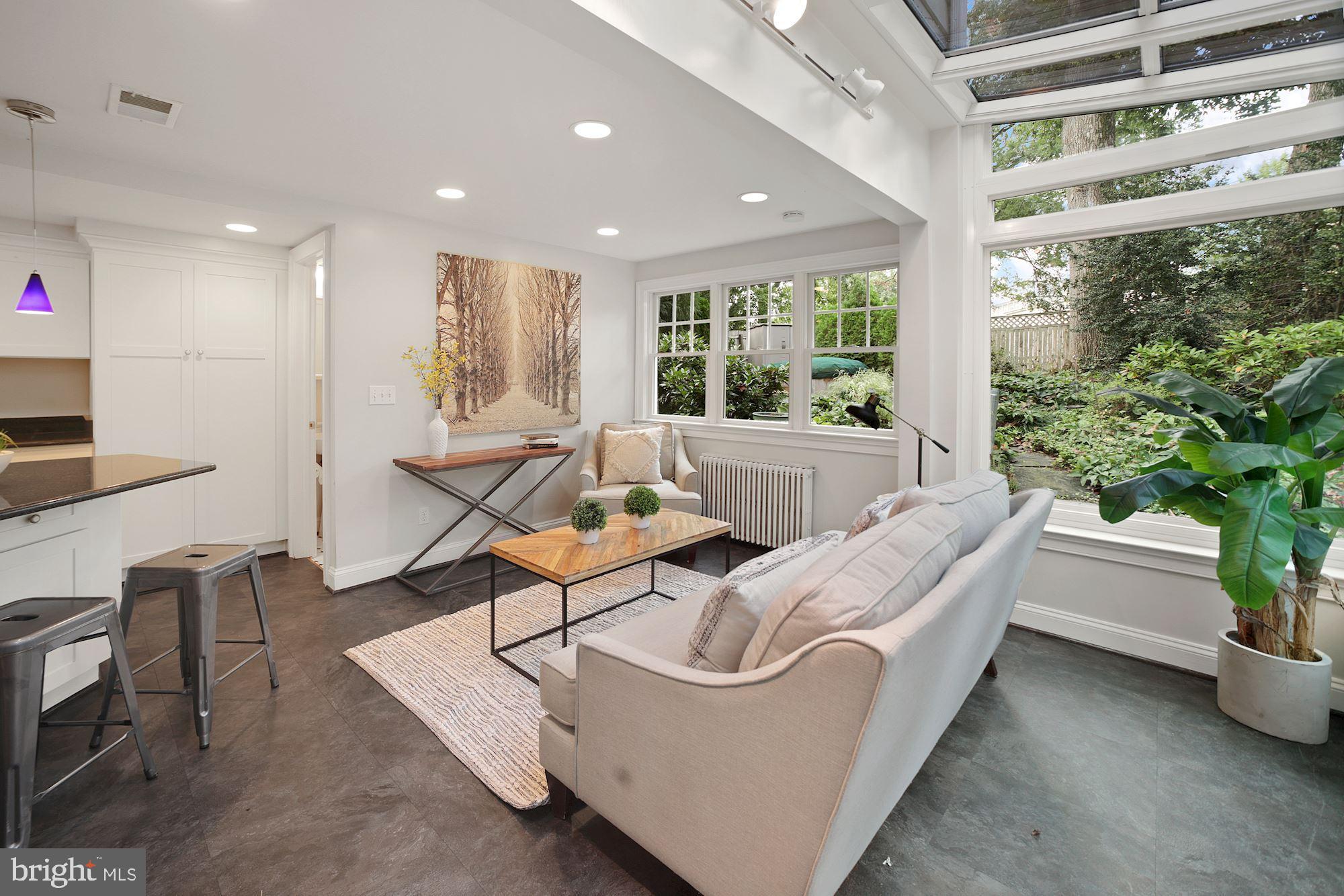 6820 Meadow Lane Chevy Chase, MD 20815 - Photo 13 of 54 Open, sunny views of the rear grounds