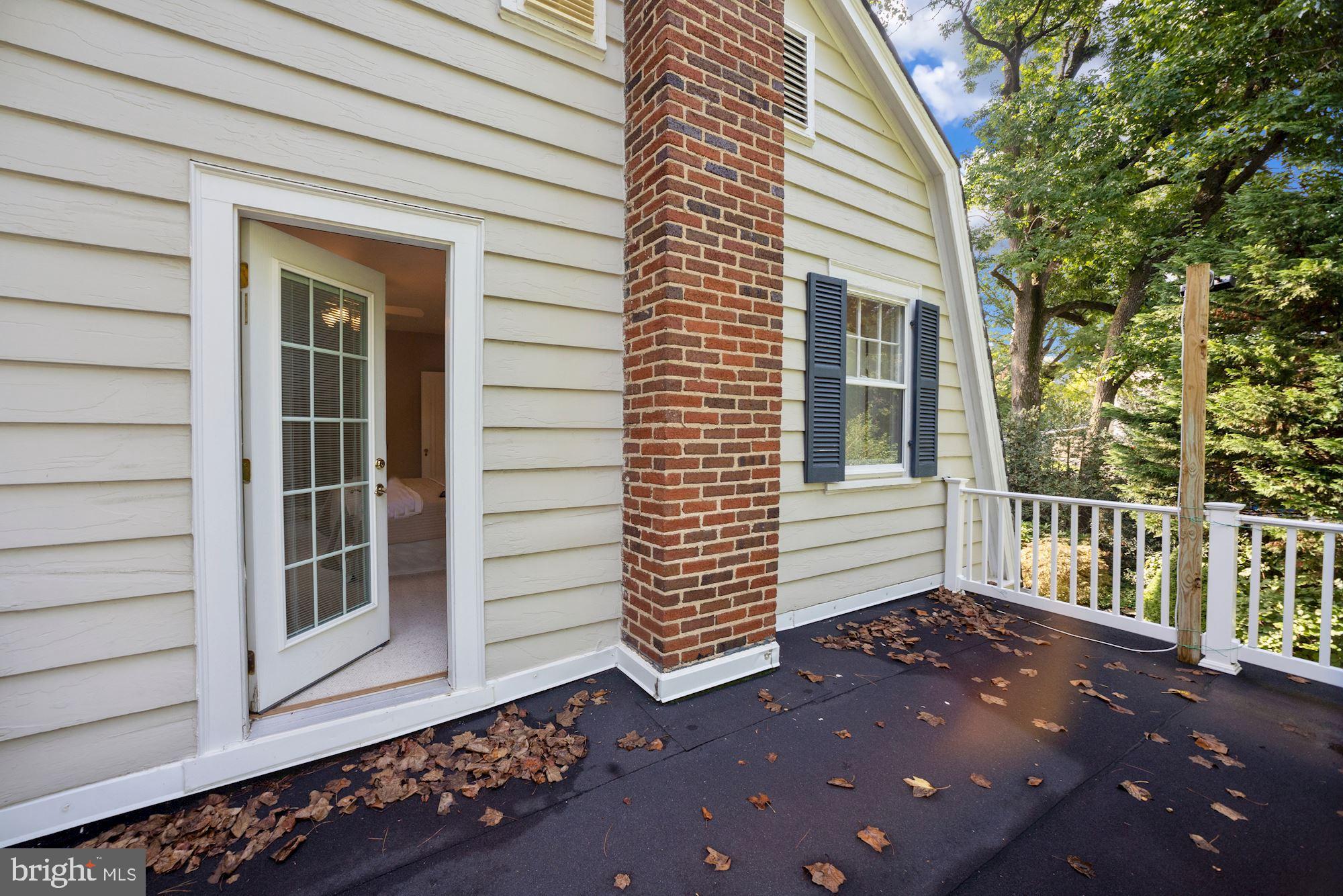 6820 Meadow Lane Chevy Chase, MD 20815 - Photo 23 of 54 Balcony off bedroom