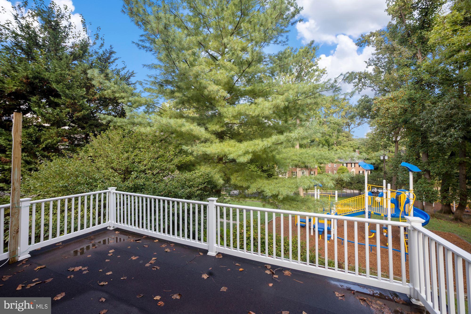 6820 Meadow Lane Chevy Chase, MD 20815 - Photo 24 of 54 Balcony overlooking professionally landscaped yard