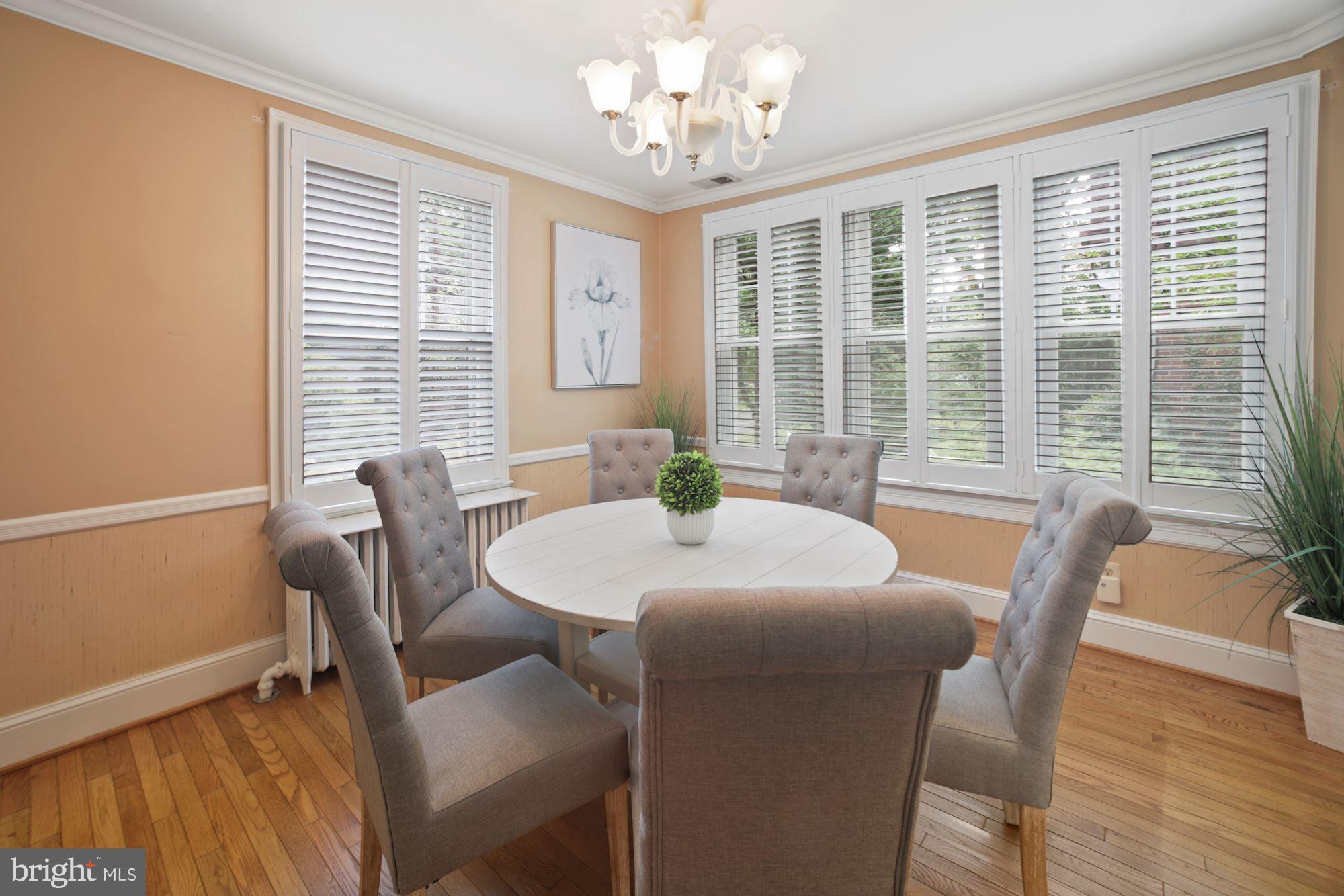 6820 Meadow Lane Chevy Chase, MD 20815 - Photo 8 of 54 Formal Dining w/ wonderful views and natural light