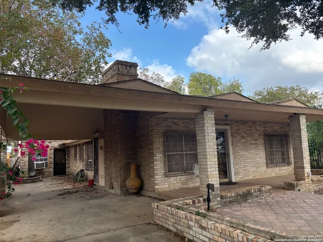a front view of a house
