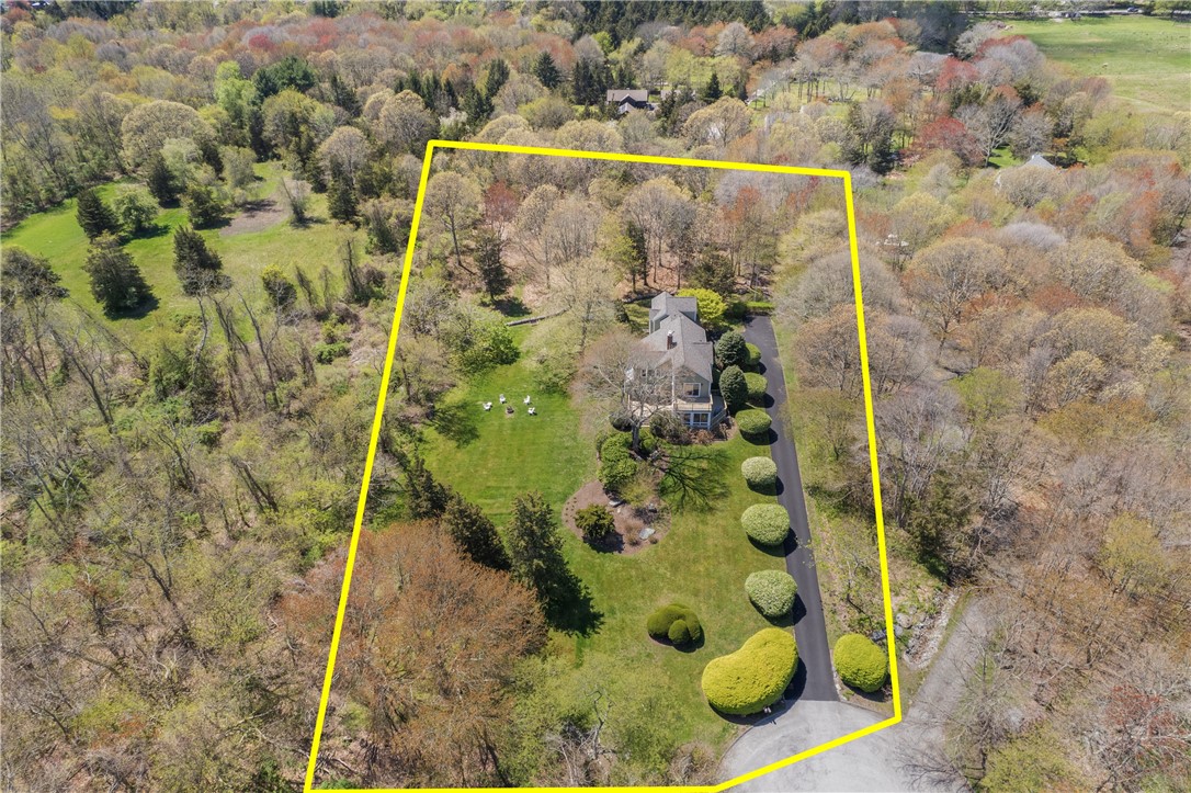 67 Wright Lane Jamestown, RI 02835 - Photo 26 of 31 Aerial showing approximate lot lines