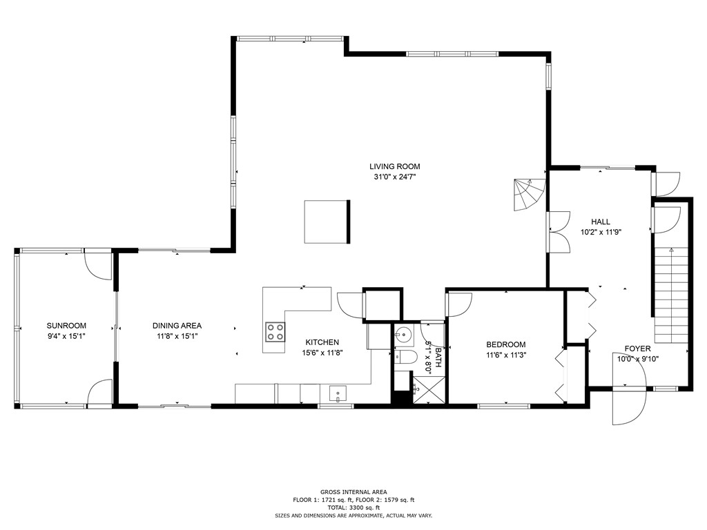 67 Wright Lane Jamestown, RI 02835 - Photo 30 of 31 1st floor plan