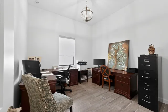 a room with furniture and window