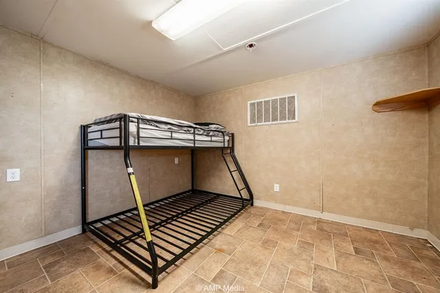 a room with gym equipment