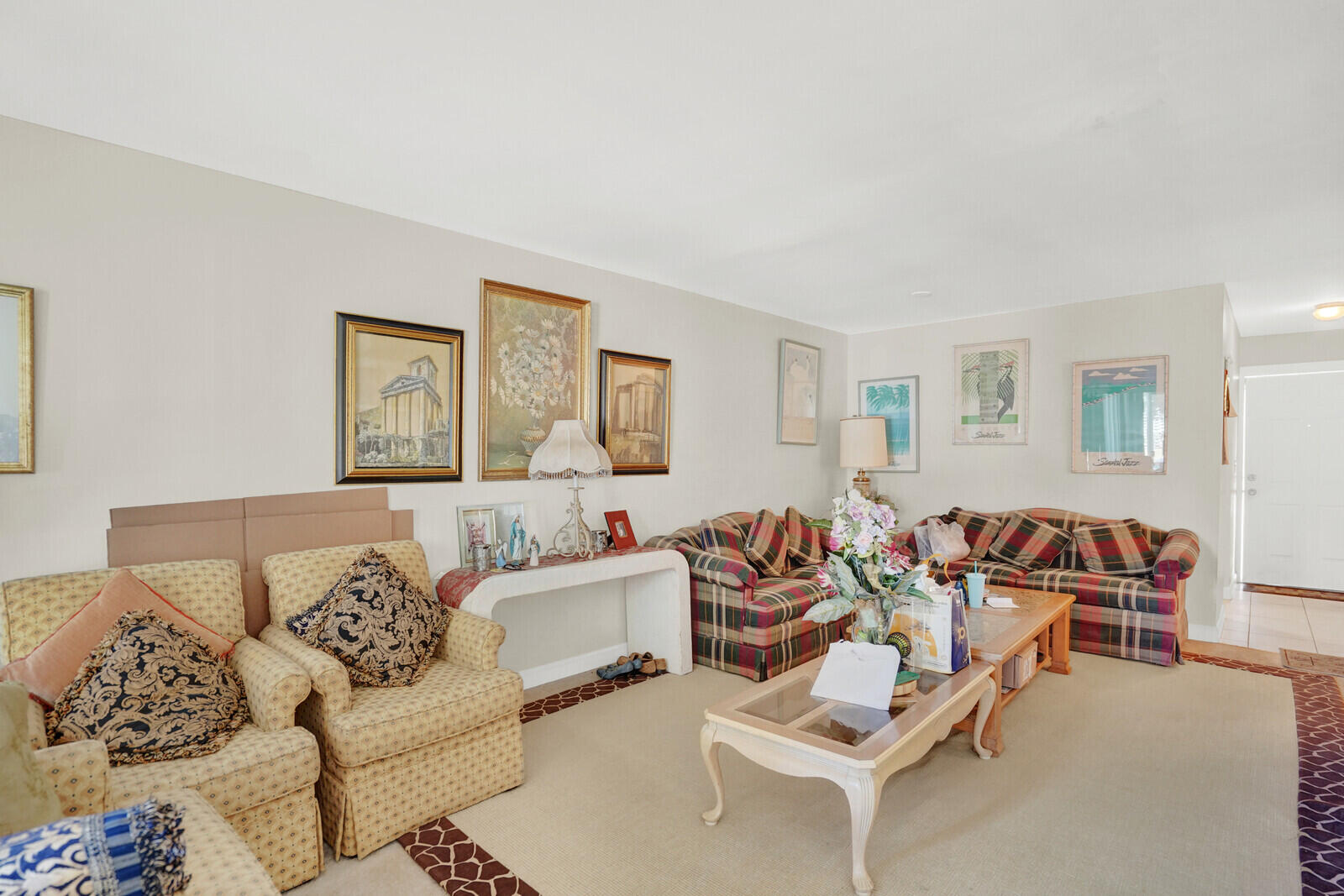 1505 Crescent Circle, Unit A11 Lake Park, FL 33403 - Photo 6 of 14 a living room with furniture and wooden floor