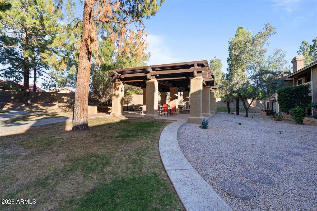 5230 East Brown Road, Unit 110 Mesa, AZ 85205 - Photo 38 of 48 Courtyard with Ramada