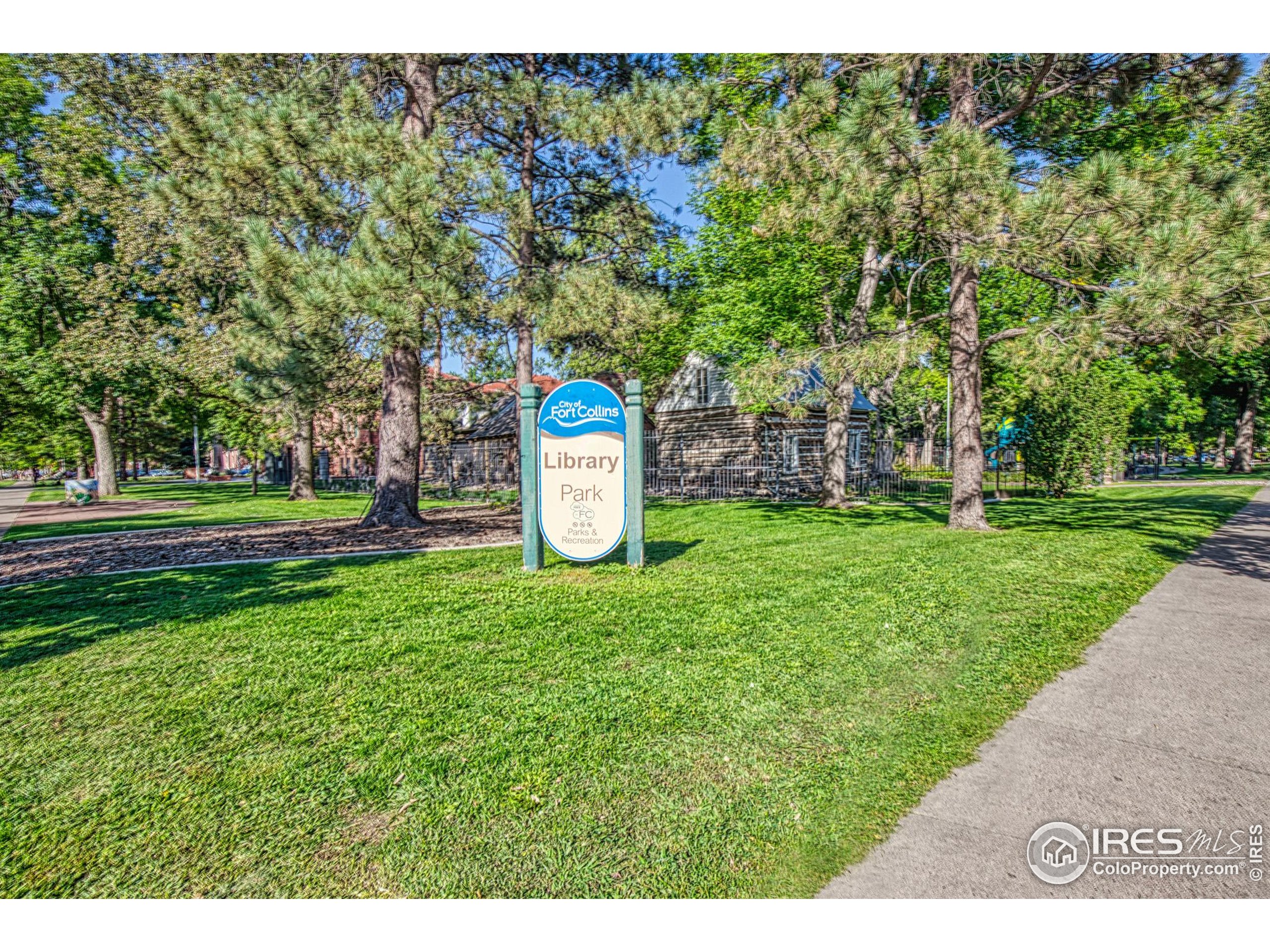 530 Mathews Street Fort Collins, CO 80524 - Photo 28 of 34 a view of a park with large trees