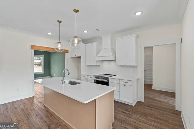 a view of an empty room