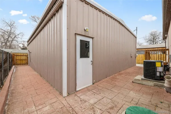 a view of a entryway door of the house