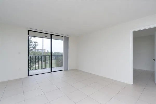 a balcony with street view
