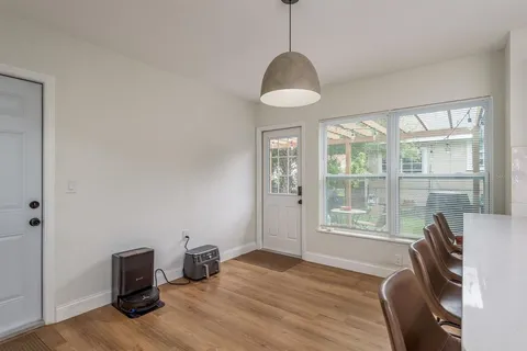 a room with furniture and a window