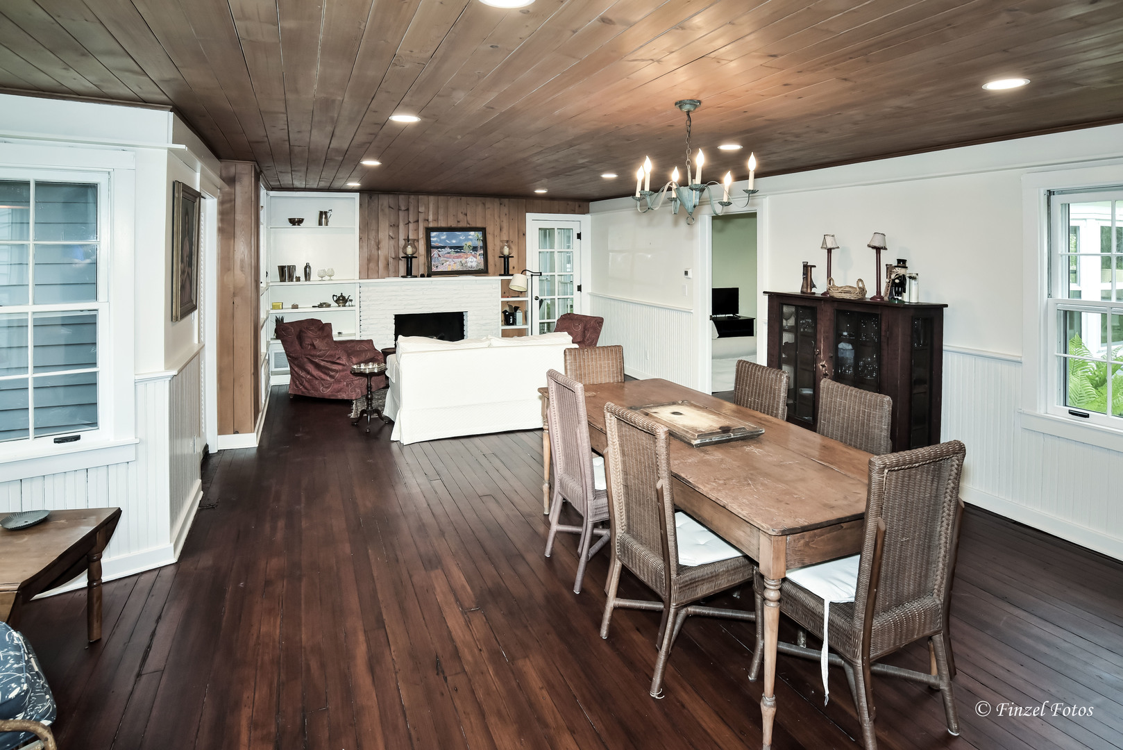 9313 Bull Valley Road Bull Valley, IL 60098 - Photo 6 of 31 a view of a dining room with furniture and wooden floor