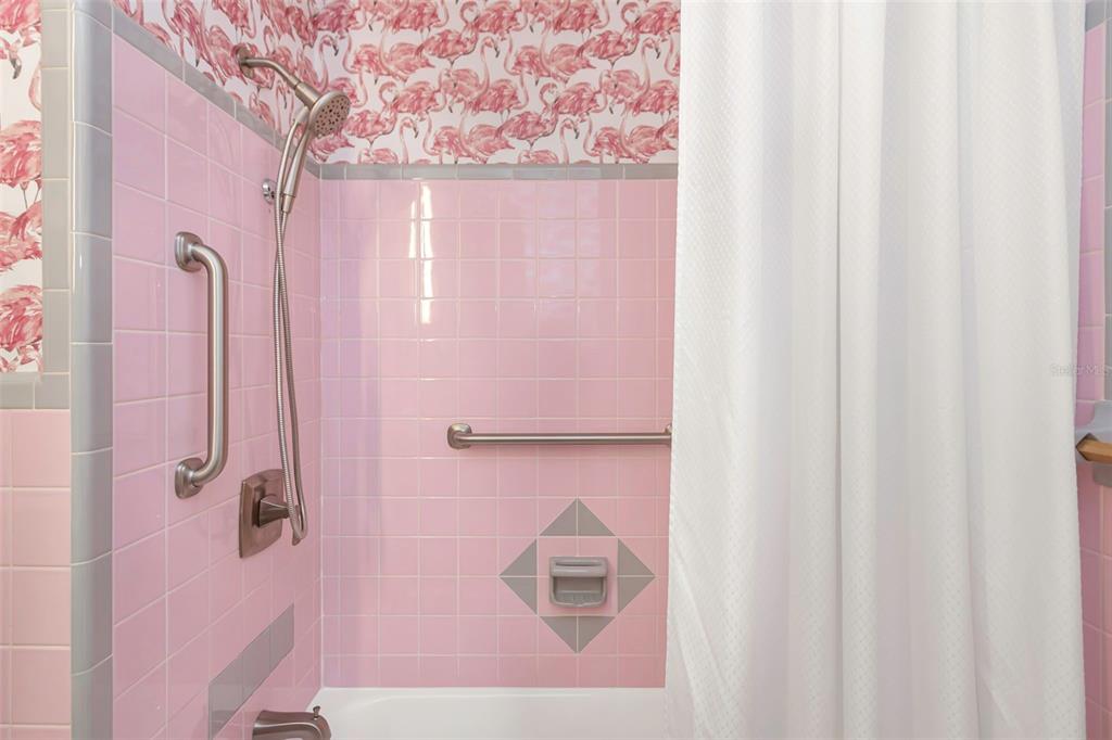 116 Read Street Tarpon Springs, FL 34689 - Photo 47 of 49 a bathroom with a shower curtain