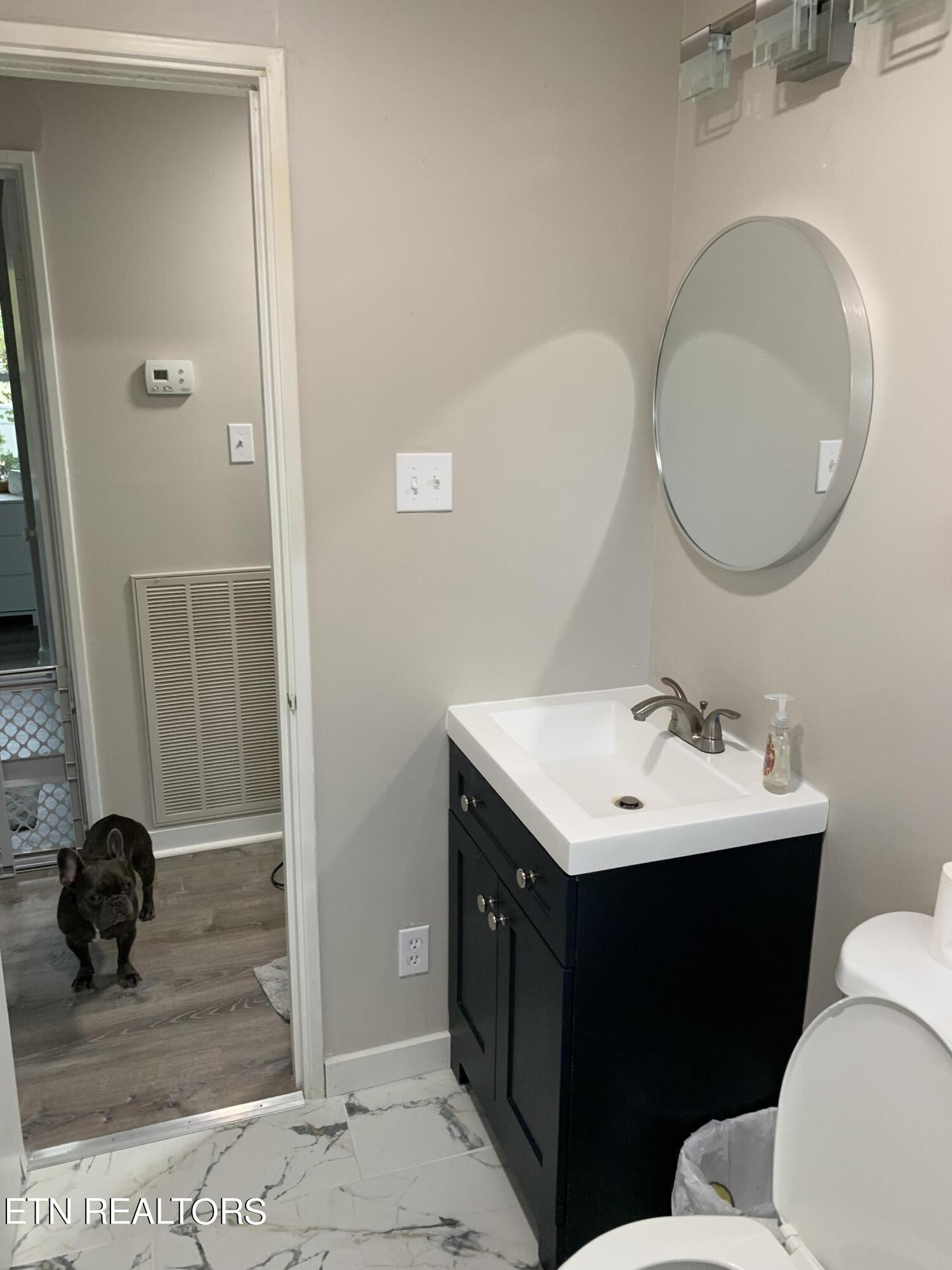 102 Audubon Road Oak Ridge, TN 37830 - Photo 11 of 19 a bathroom with a toilet sink and mirror
