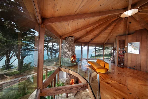 a view of outdoor space with seating