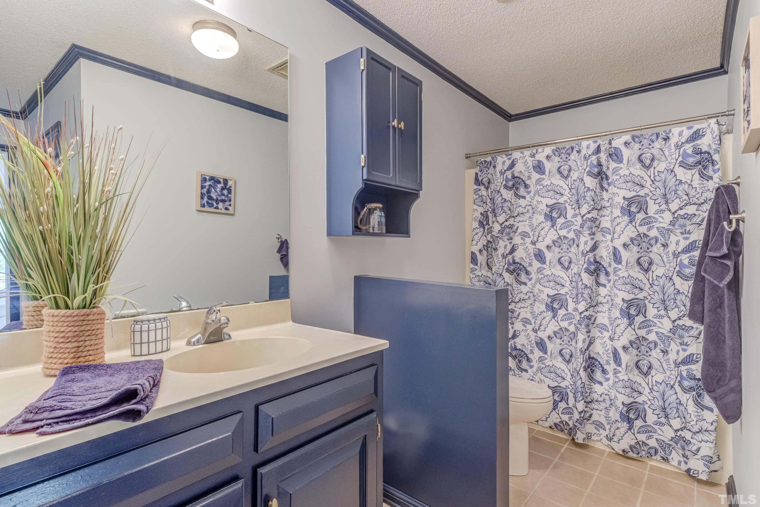 8837 Ransdell Road Raleigh, NC 27603 - Photo 27 of 48 a bathroom with a sink and a mirror