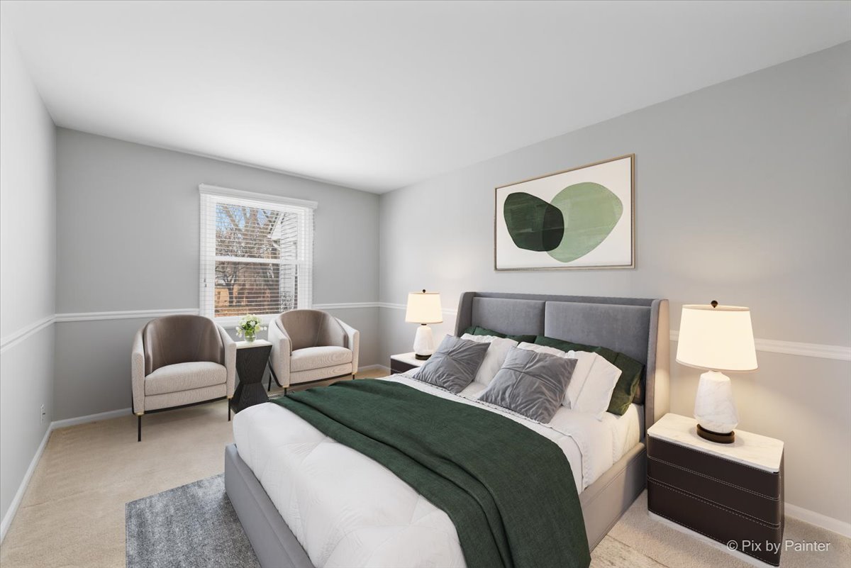 1095 Devonshire Avenue Naperville, IL 60540 - Photo 24 of 48 a bedroom with a bed and a window