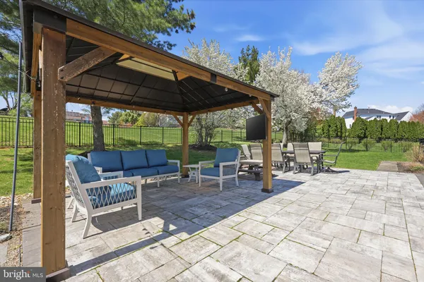 a view of outdoor space with seating