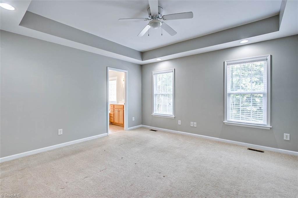 2509 Danny Bell Road Asheboro, NC 27205 - Photo 11 of 27 Master is SPACIOUS with trey ceilings. Room has small closet & large walk in