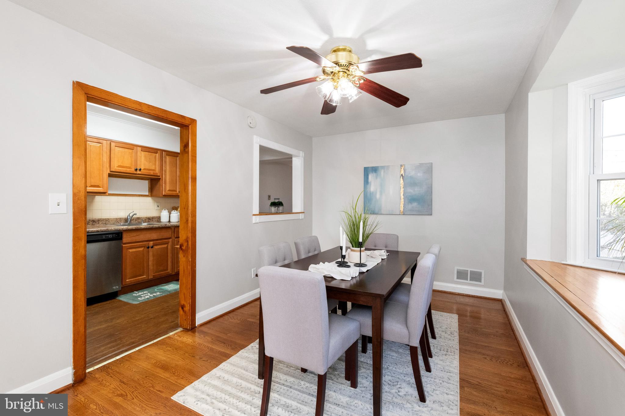 1608 Hardwick Road Towson, MD 21286 - Photo 10 of 30 Dining Room has a ceiling fan.