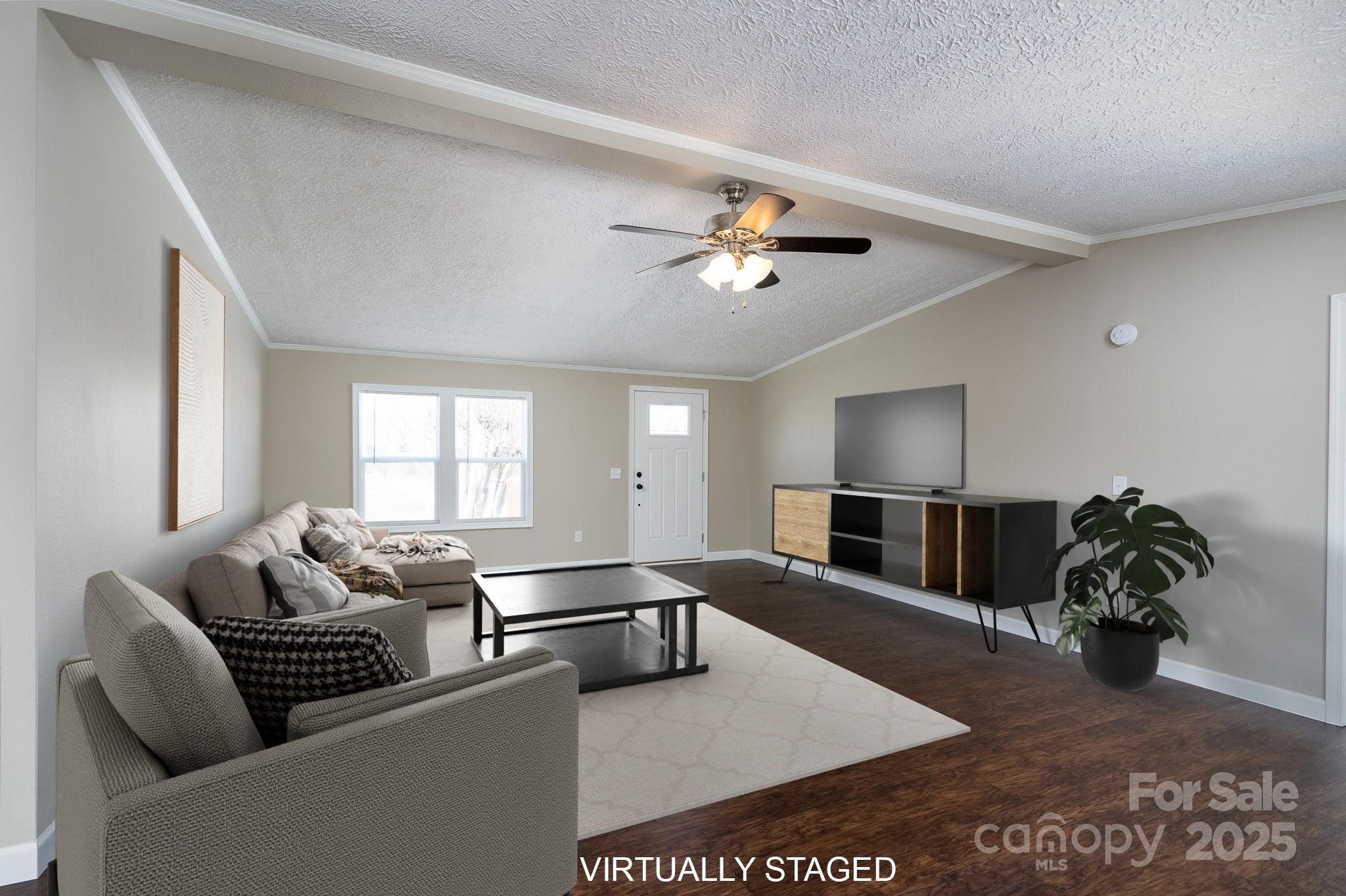 7536 Beaver Road Kannapolis, NC 28081 - Photo 5 of 41 a living room with furniture and a flat screen tv