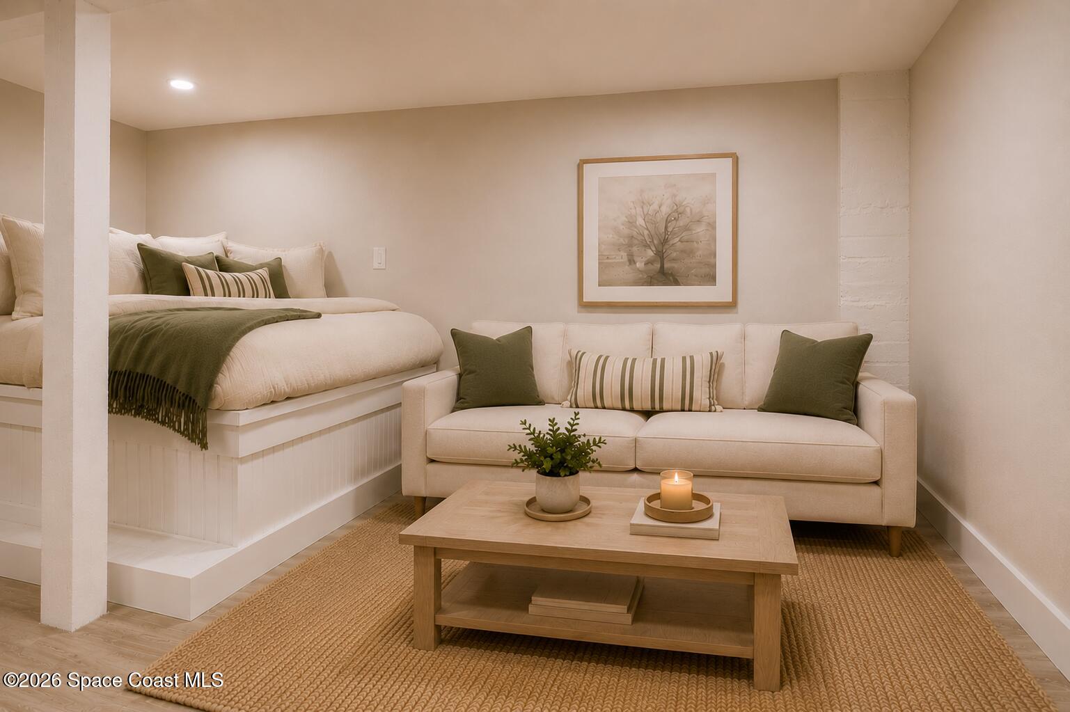 44 Barton Avenue, Unit 2 Rockledge, FL 32955 - Photo 7 of 27 Bedroom & Living
