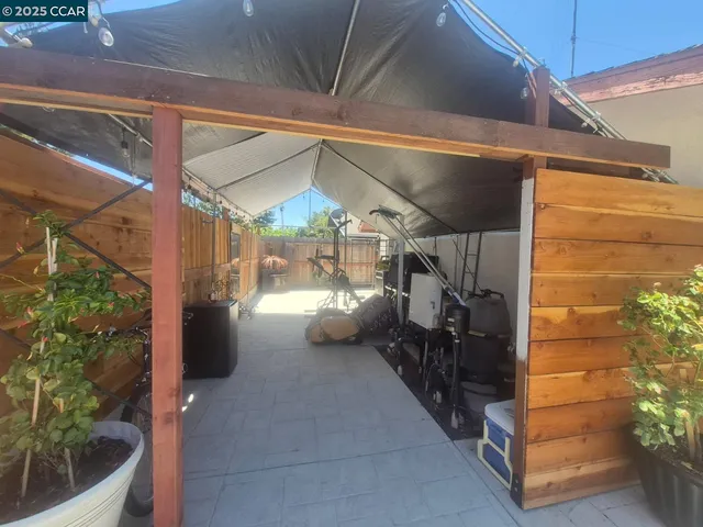 a view of path along with outdoor seating