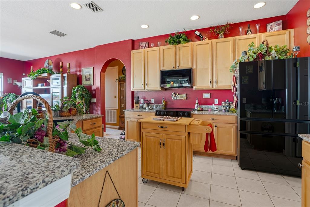 4154 Braemere Drive Spring Hill, FL 34609 - Photo 22 of 95 a kitchen with kitchen island granite countertop a counter top space appliances and cabinets