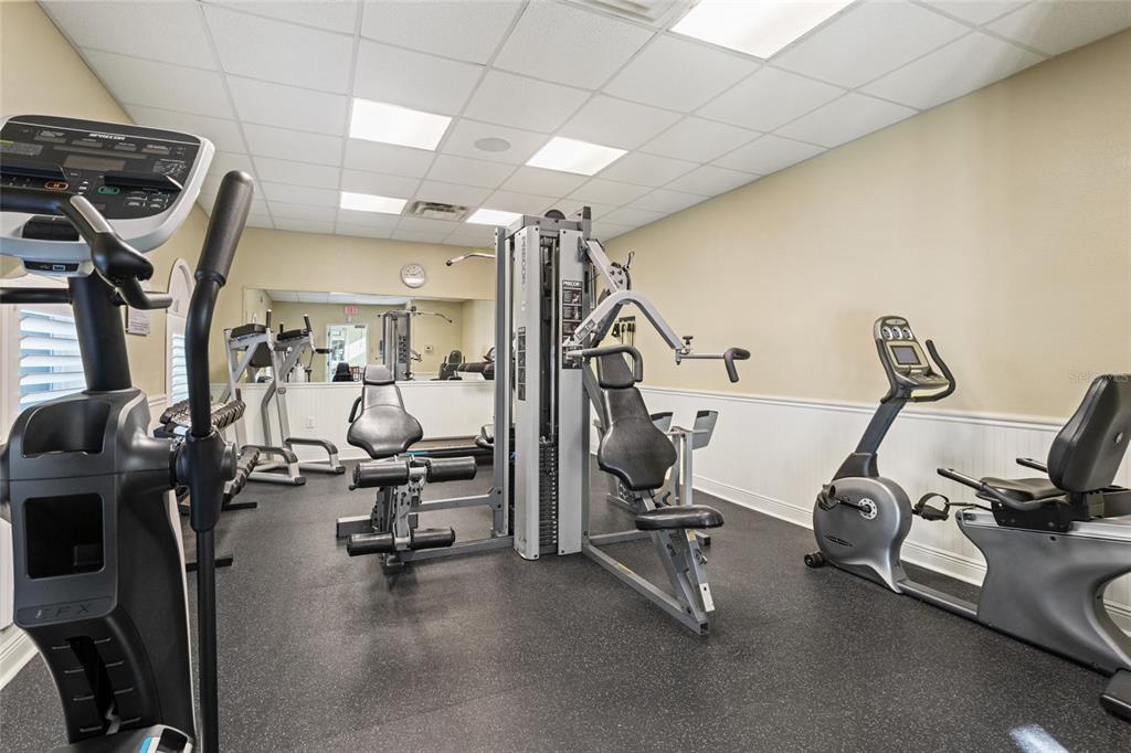 4154 Braemere Drive Spring Hill, FL 34609 - Photo 82 of 95 a view of a room with gym equipment