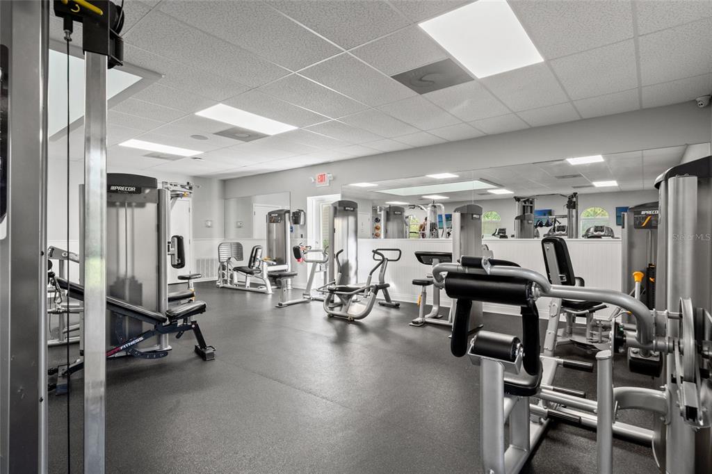 4154 Braemere Drive Spring Hill, FL 34609 - Photo 83 of 95 a view of a room with lots of chairs and mirrors