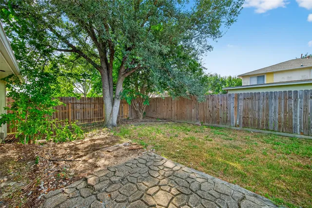 a backyard of a house