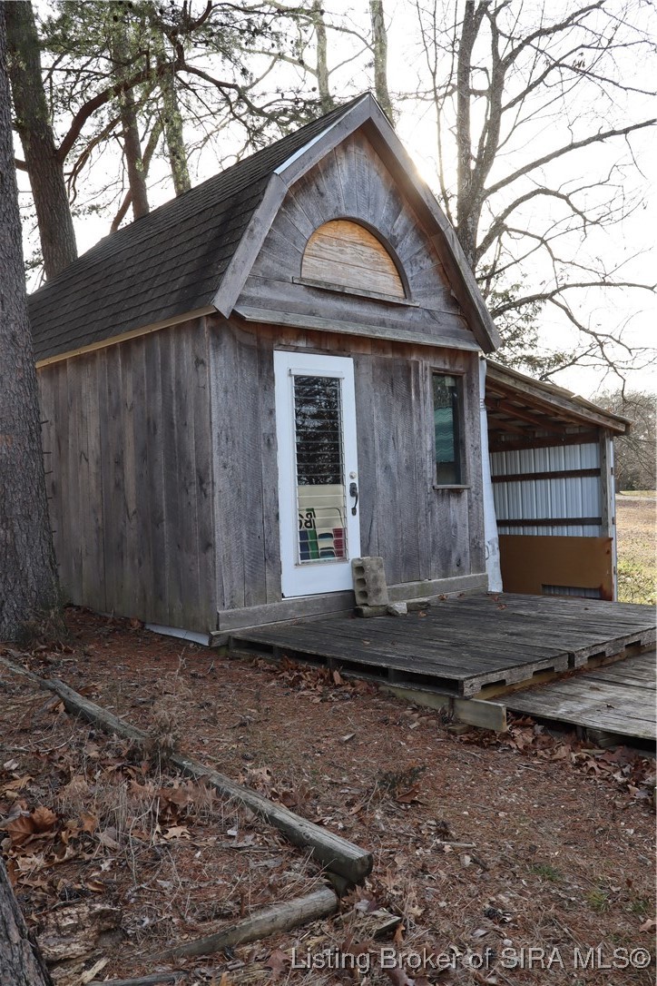 12906 West Polk Road Lexington, IN 47138 - Photo 28 of 49 Shed w/ overhead storage space