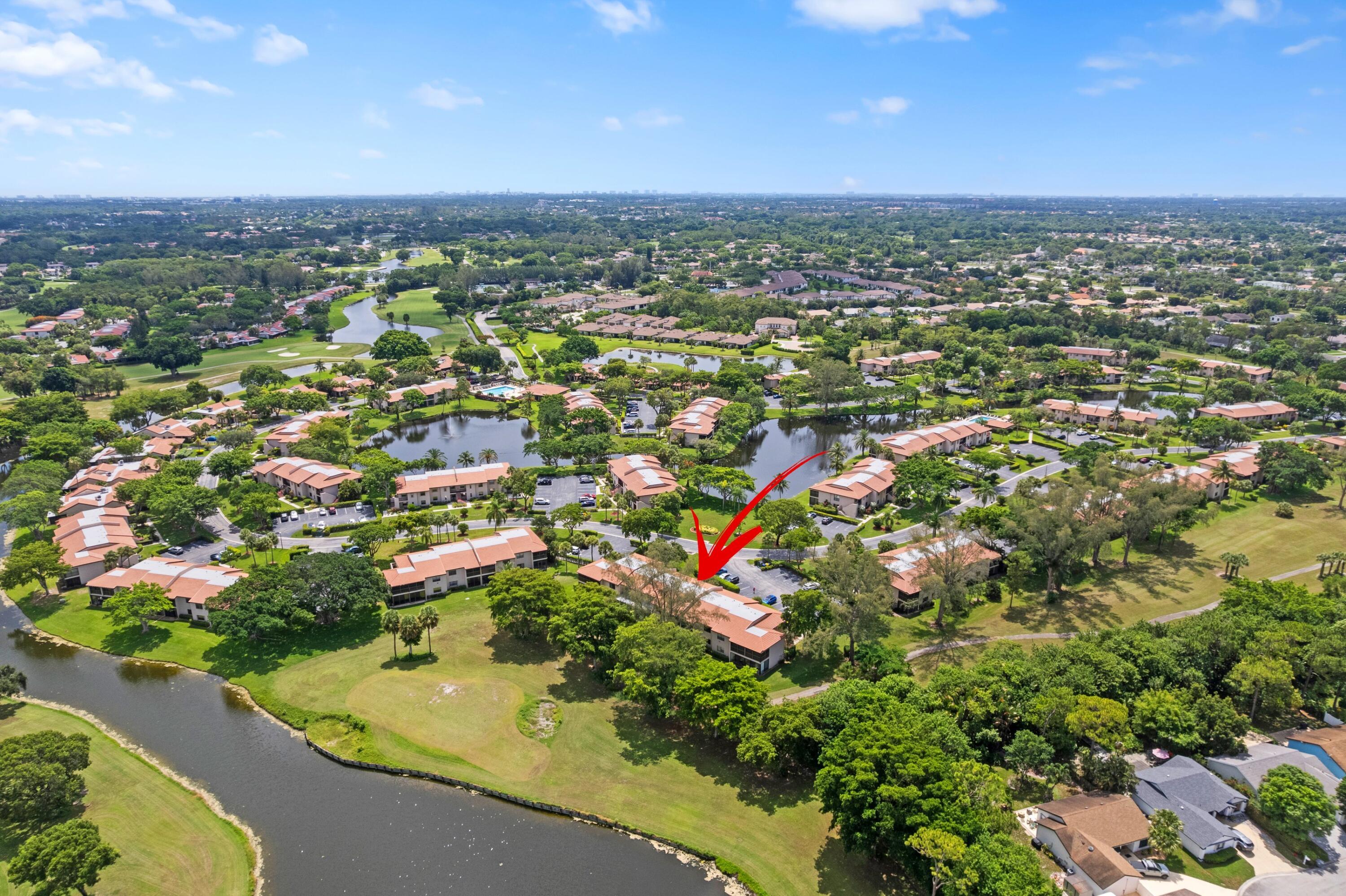 9286 Vista Del Lago, Unit F Boca Raton, FL 33428 - Photo 21 of 37 Aerial View