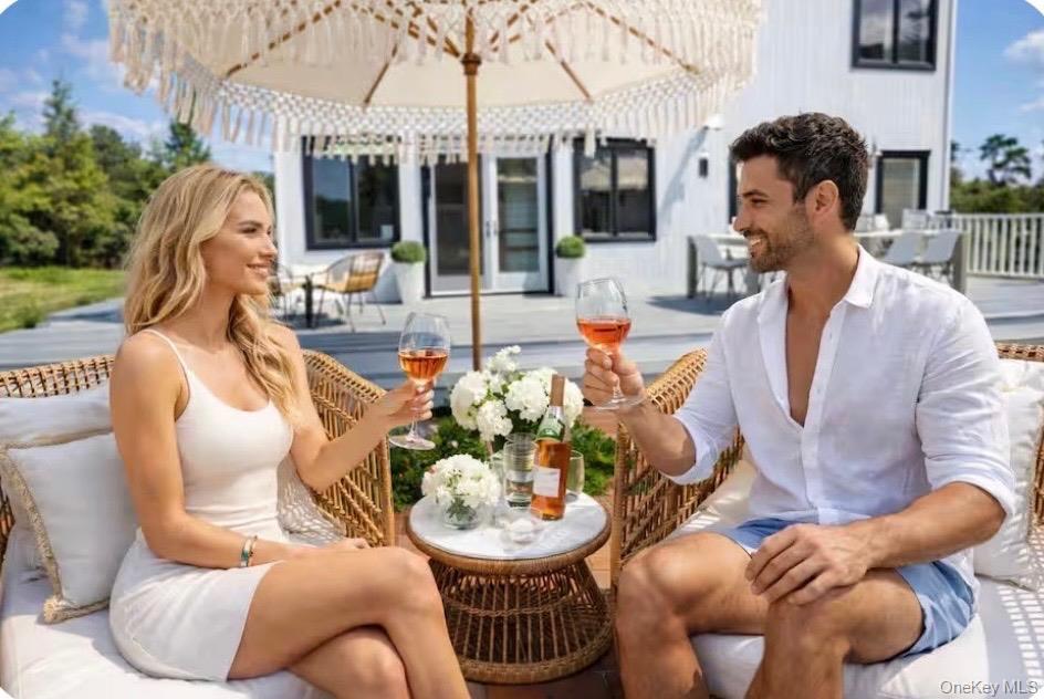 51 Cheviot Road Southampton, NY 11968 - Photo 20 of 22 a outdoor dining space with furniture and garden view