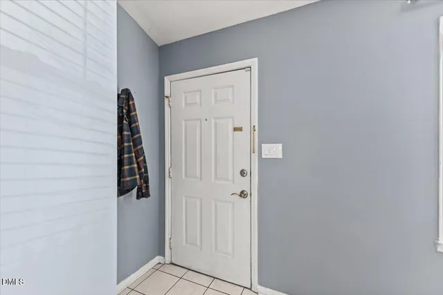 a view of an front door