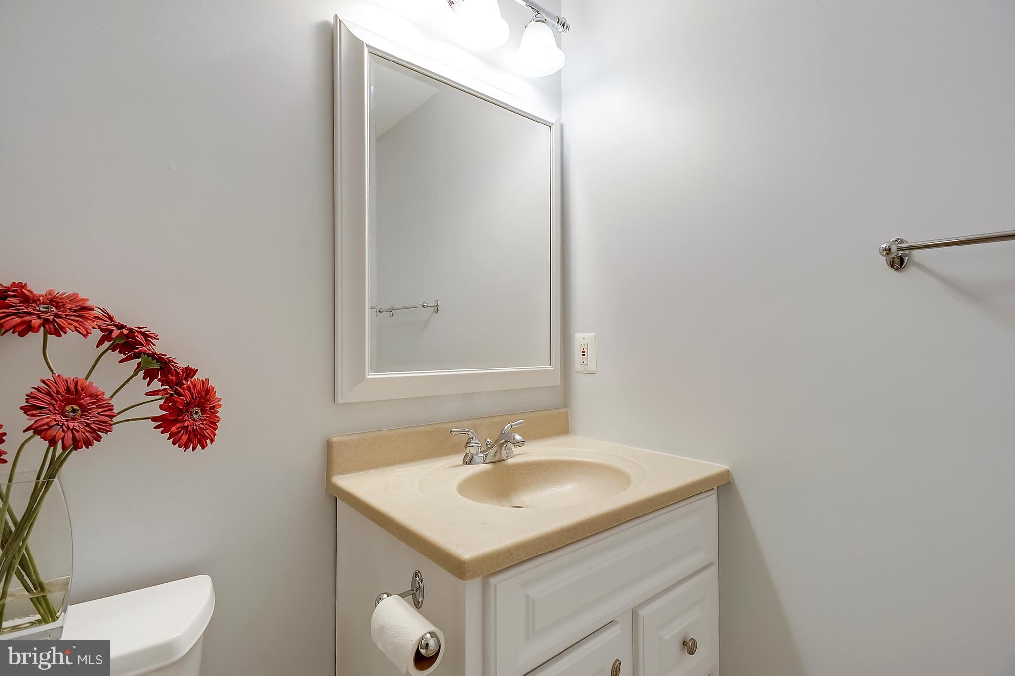4855 Muddler Way Fairfax, VA 22030 - Photo 27 of 30 a bathroom with a sink vanity mirror and toilet