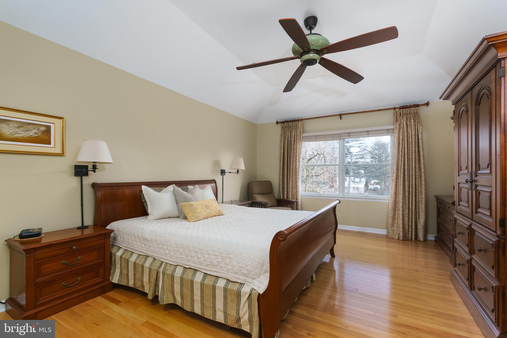 232 Mt Lucas Road Princeton, NJ 08540 - Photo 19 of 32 Primary Bedroom w/ Hardwood Floors & Ceiling Fan